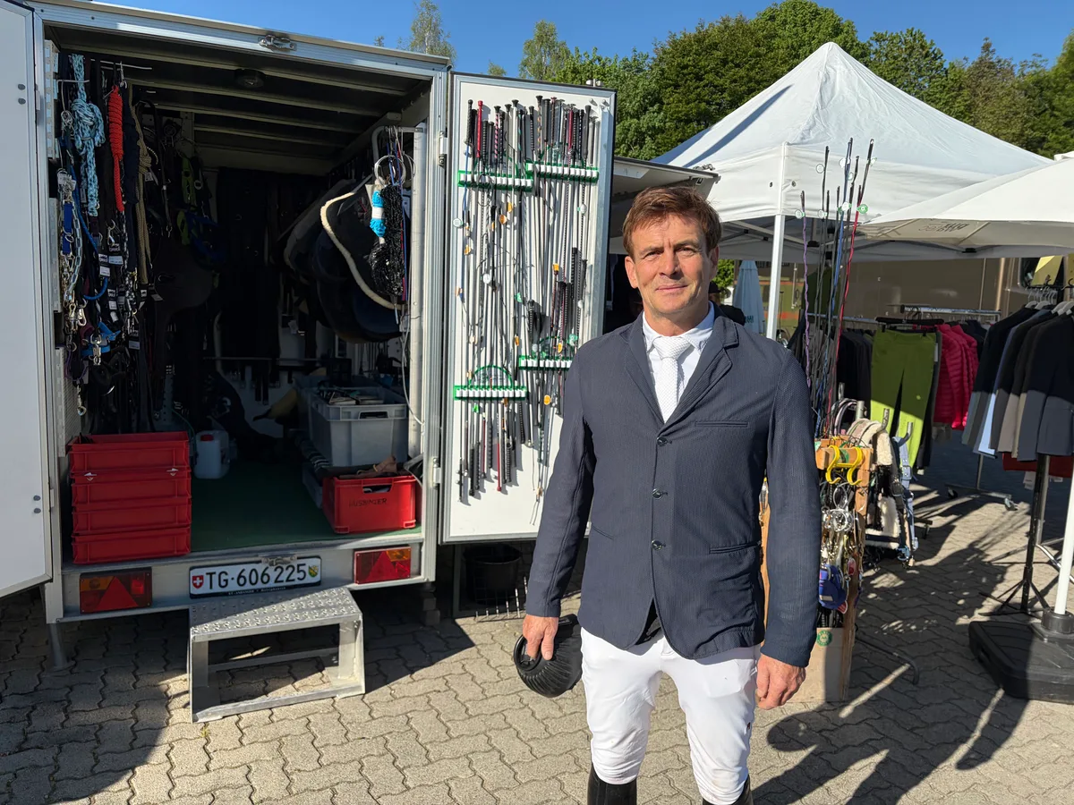 Andreas Ott bereitet sich auf den kommenden Wettkampf vor.
